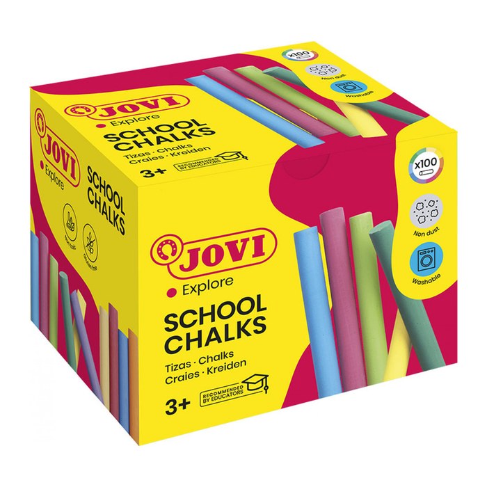 JOVI School Chalks Kreide farbsortiert 100 St.