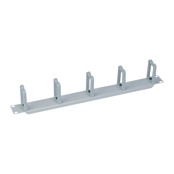 Logilink Kabelführungspanel 19" 1HE, 5 Plastikringe, grau