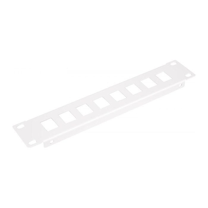 Equip 10" Patchpanel 8xRJ45 Keystone Jacks (leer) 1U grau