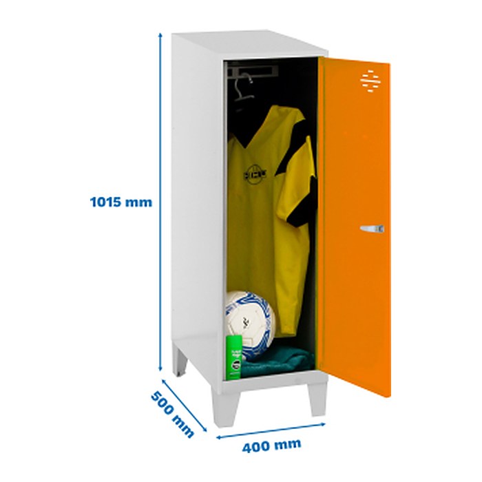 Simonrack Spind SIMONLOCKER DISM grau, orange 8425437121609, 1 Schließfach 40,0 x 50,0 x 101,5 cm