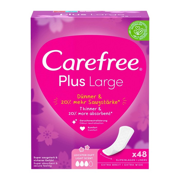Carefree Slipeinlagen Plus Large, 48 St.