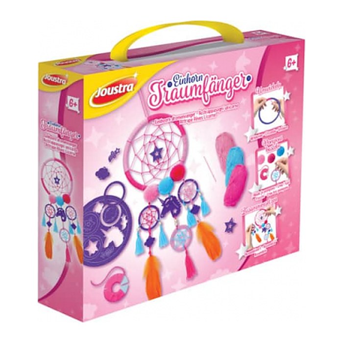 Joustra® Bastelset Einhorn Traumfänger mehrfarbig