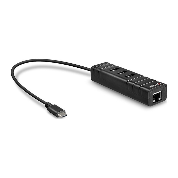 LINDY USB 3.1 Hub & Gigabit Ethernet Adapter USB Typ C
