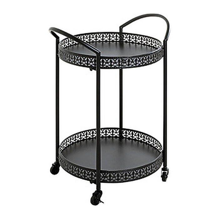HAKU Möbel Servierwagen schwarz 51,0 x 42,0 x 71,0 cm