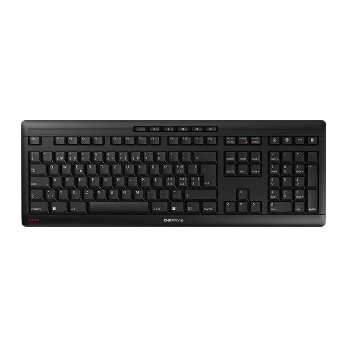 CHERRY STREAM Wireless Tastatur CH schwarz