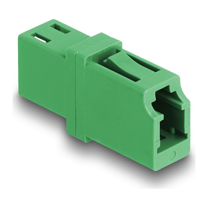 DELOCK LWL Kupplung LC Simplex Bu zu LC Simplex Bu APC grün