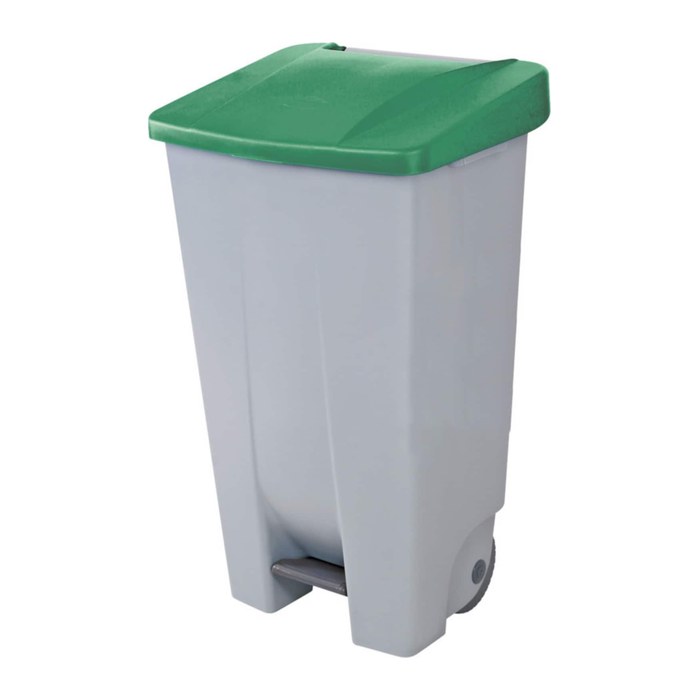 helit Mülleimer 120,0 l grau, grün, 1 St.