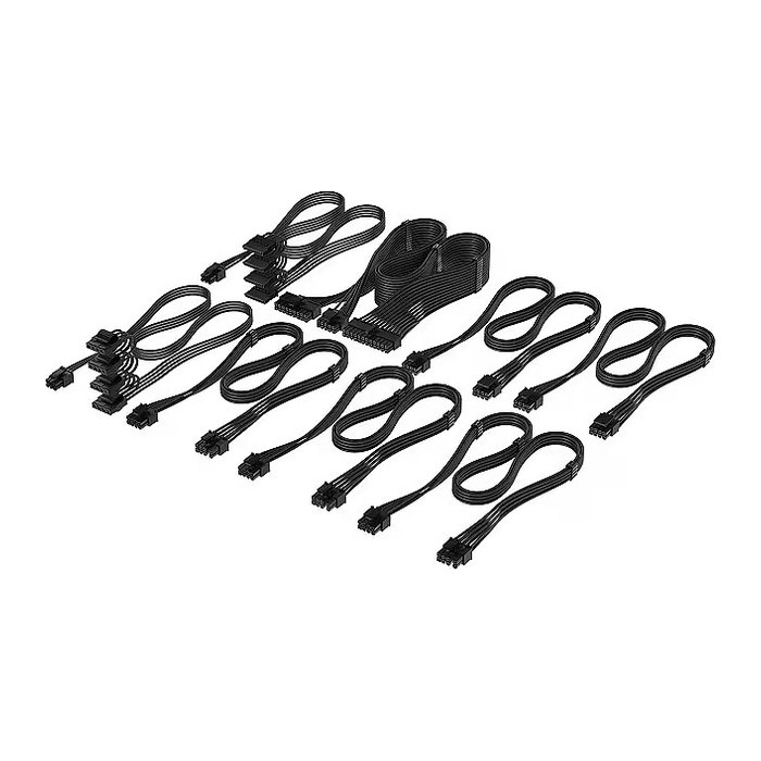 CORSAIR DC Cable Pro Kit, Individually Sleeved, Black