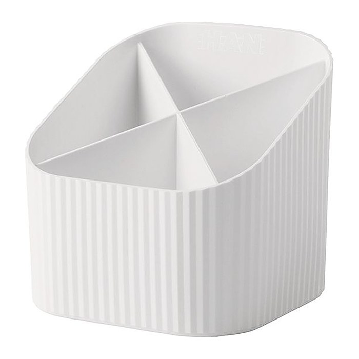 HAN Stiftehalter Re-X-LOOP weiß Polypropylen 4 Fächer 11,1 x 12,1 x 10,6 cm