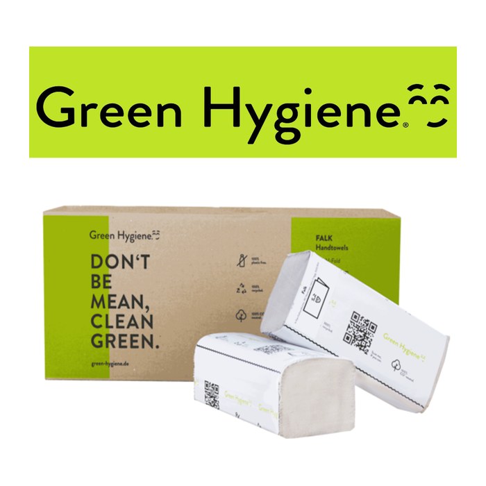 Green Hygiene® Papierhandtücher FALK Zick-Zack-Falzung 1-lagig natur, 5.000 Tücher