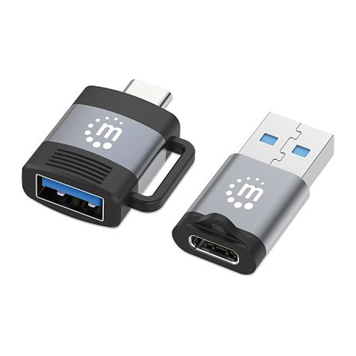 MANHATTAN 2er Set USB-C auf USB-A & USB-A auf USB-C-Adapter