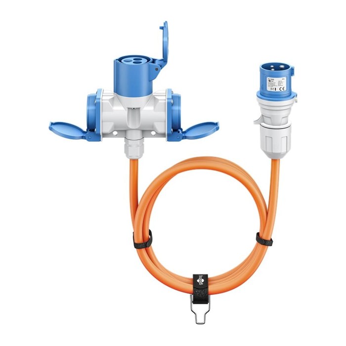 goobay Camping Adapterleitung orange