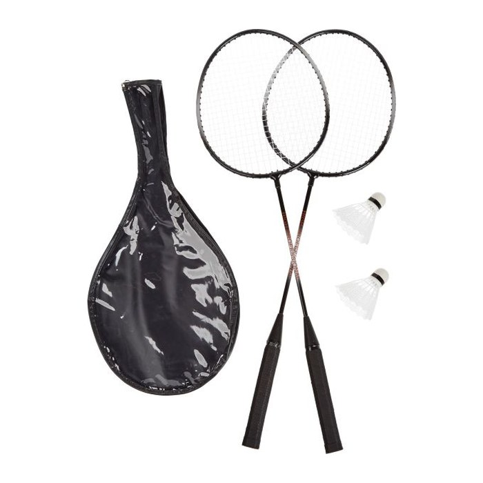 relaxdays Badminton-Set schwarz