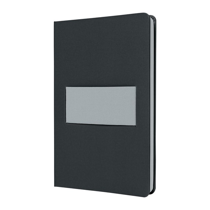 SIGEL Notizbuch Linescape ca. DIN A5 kariert, dunkelgrau, hellgrau Hardcover 176 Seiten, 1 St.