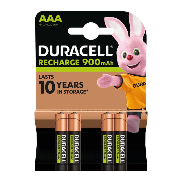 DURACELL Akkus PreCharged Ni-MH Micro AAA 900 mAh, 4 St.