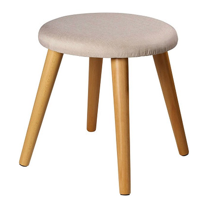 Echtwerk Wohnzimmer-Hocker Scandi EW-SH-0495 creme, 1 St.