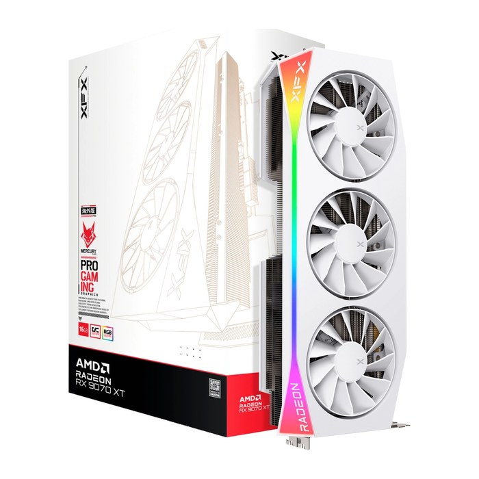 XFX RX 9070XT OC White Gaming Mercury 16GB GDDR6 HDMI 3xDP