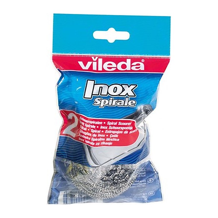 vileda Glitzi Scheuerspirale Edelstahl-Topfreiniger, 3 St.