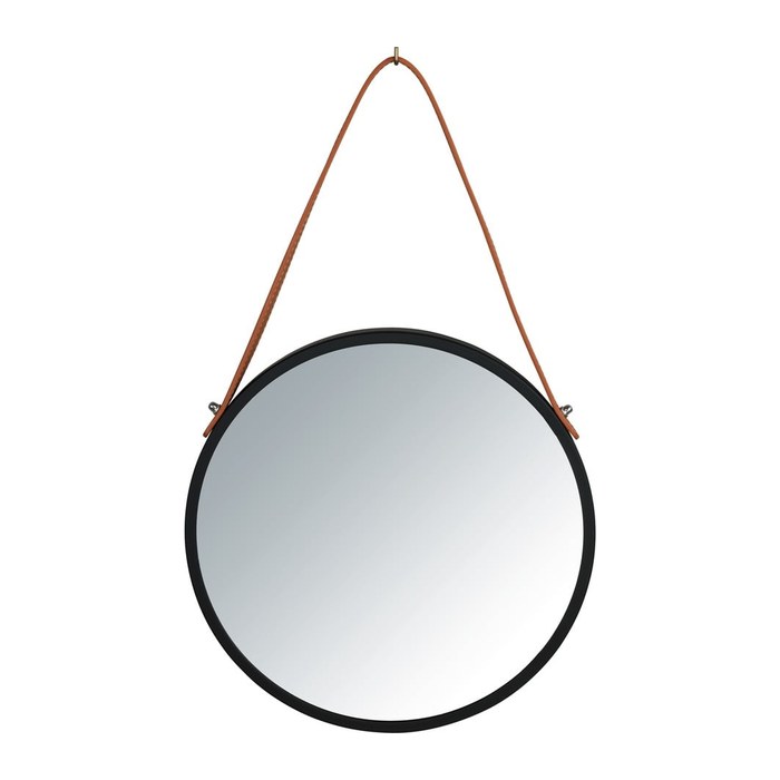 WENKO Spiegel Borrone schwarz 30,0 cm 30,0 cm