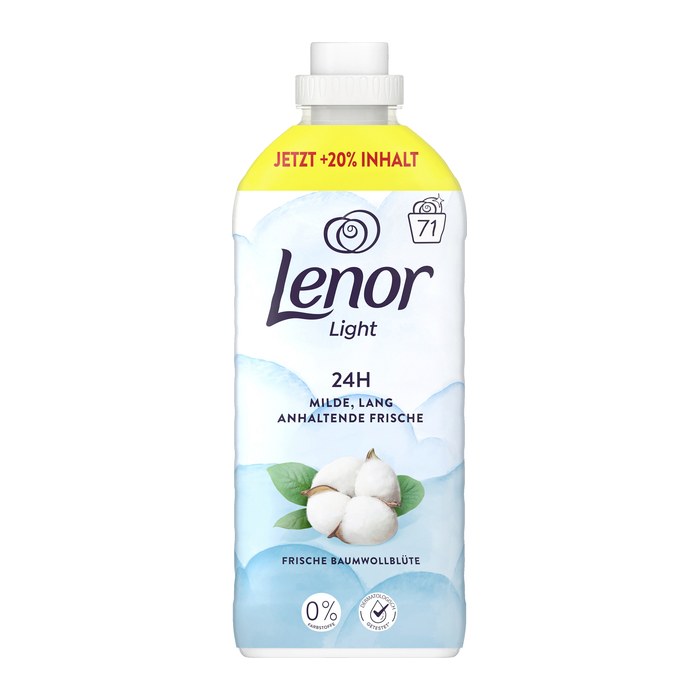 Lenor Light FRISCHE BAUMWOLLBLÜTE Weichspüler flüssig, 1,491 l