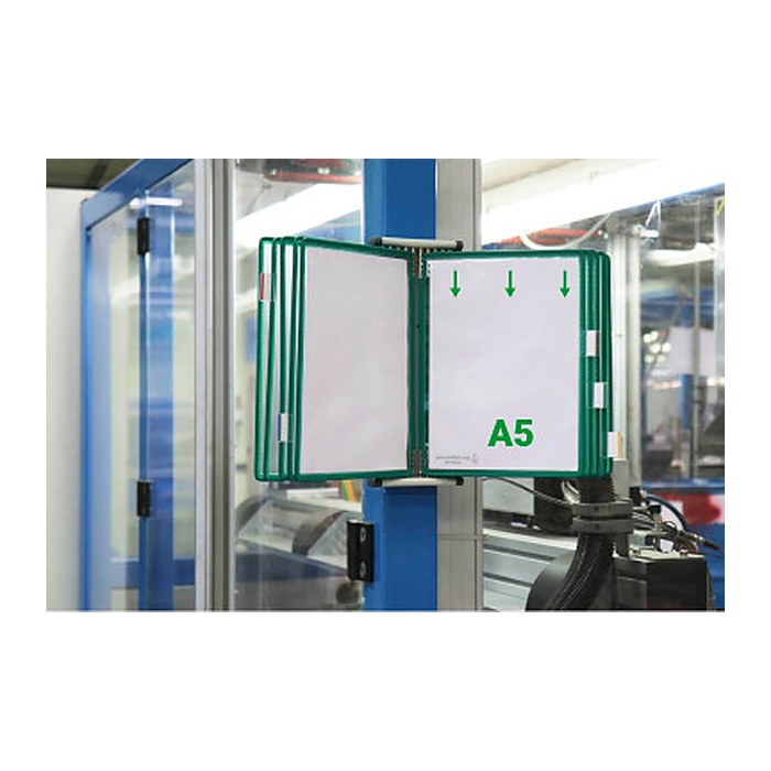 tarifold Wand-Sichttafelsystem 415105 DIN A5 grün mit 10 St. Sichttafeln, 1 St.