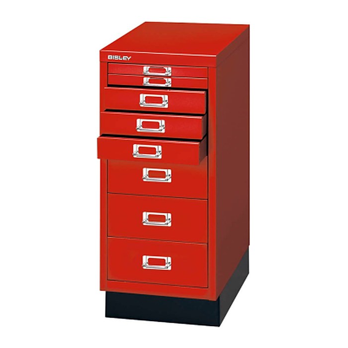 BISLEY MultiDrawer™ L298S Schubladenschrank kardinalrot 8 Schubladen 27,8 x 38,0 x 67,0 cm, 1 St.