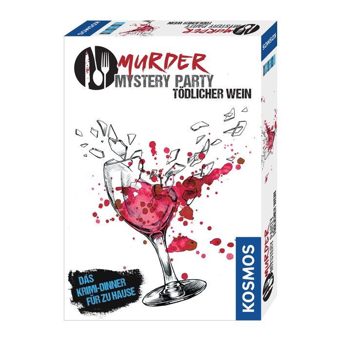 KOSMOS Murder Mystery Party Tödlicher Wein Krimmidinner für Zuhause, 1 St.