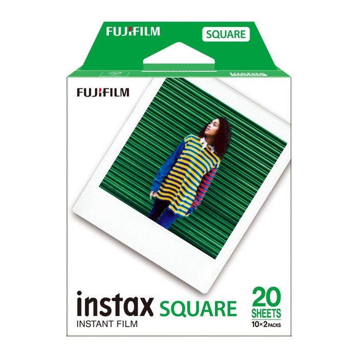 FUJIFILM INSTAX SQUARE instax SQUARE Sofortbildkamera-Film weiß, 20 St.