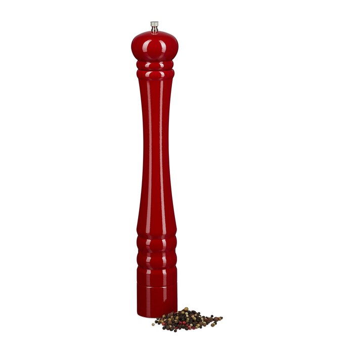 relaxdays Pfeffermühle rot Höhe: 40,0 cm, 1 St.