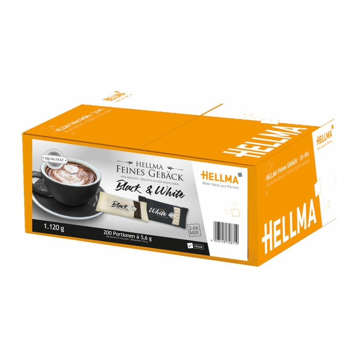 HELLMA Black & White Kekse 1.120,0 g, 200 St.