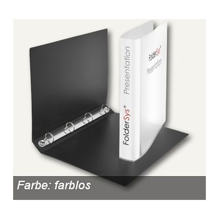 FolderSys Ringbuch 4-Ringe transparent 4,0 cm DIN A4, 1 St.