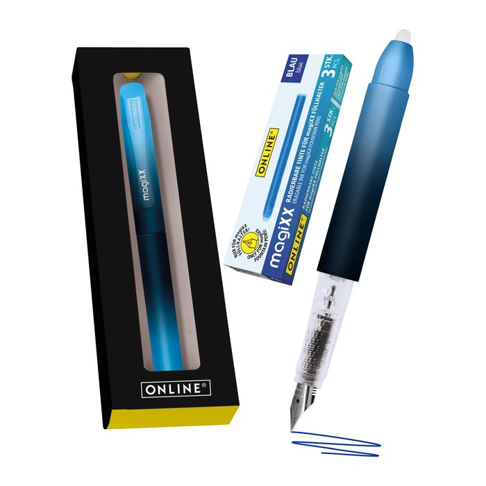 ONLINE® magiXX Deep Ocean Patronenfüller blau M (mittel), 1 Set