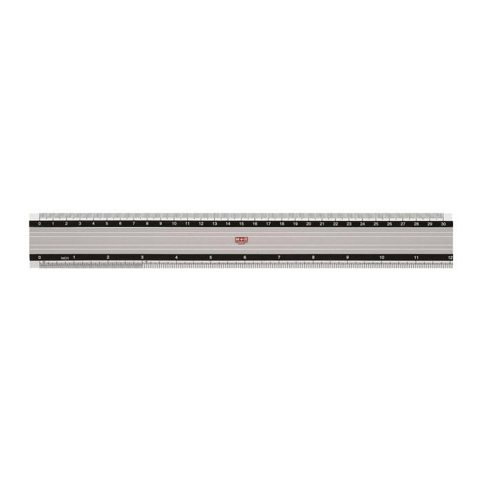 M + R Lineal 30,0 cm, silber