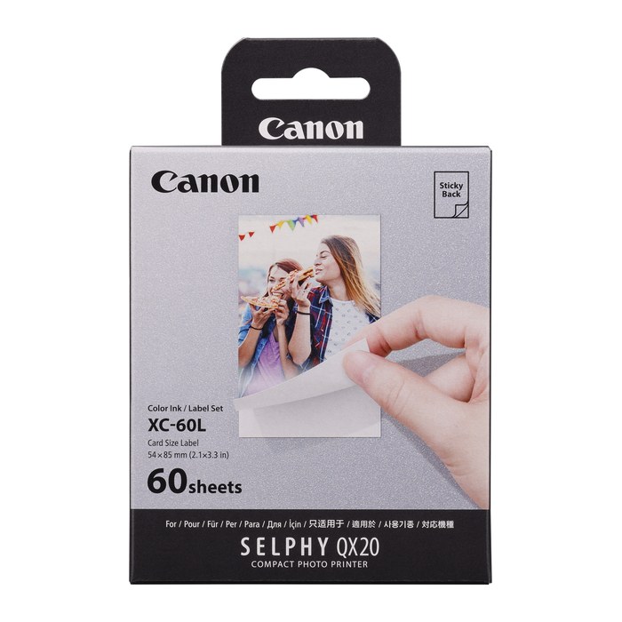 Canon Fotopapier-Set XC-60L 5,4 x 8,5 cm glänzend 1 Set