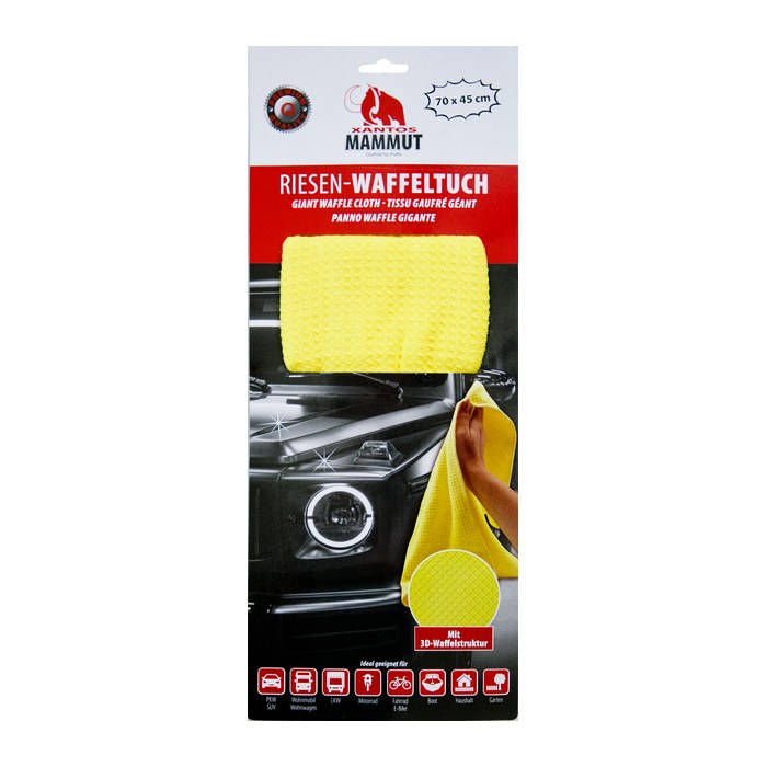 XANTOS Mammut Riesen-Mikrofaser-Waffeltuch 45x70cm