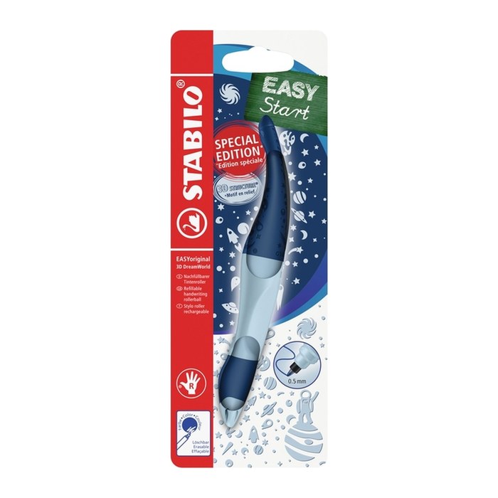 STABILO EASYoriginal 3D DreamWorld Tintenroller blau, hellblau 0,5 mm, Schreibfarbe: blau, 1 St.