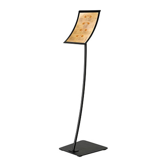 update displays Infoständer Konkav schwarz DIN A4 29,5 x 29,5 x 109,0 cm, 1 St.