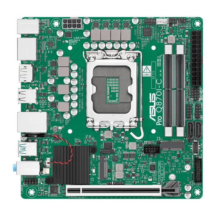 ASUS PRO Q870I-C-CSM (Intel,LGA1851,DDR5,mATX)