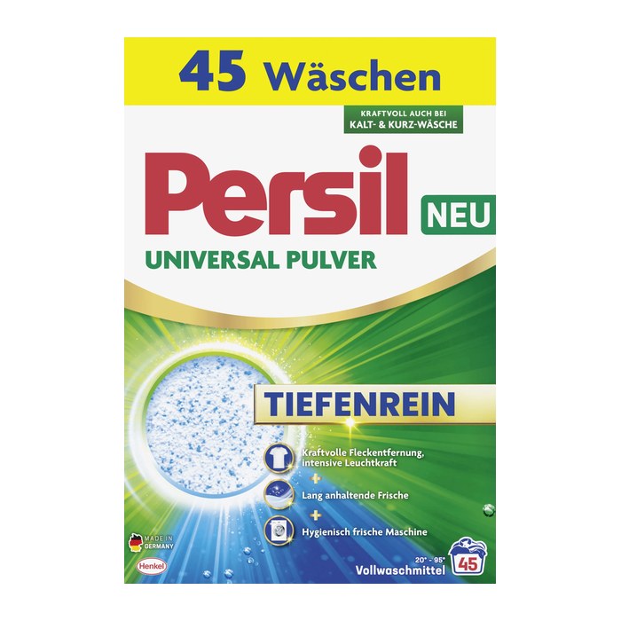 Persil UNIVERSAL PULVER TIEFENREIN Waschmittel Pulver, 2,475 kg