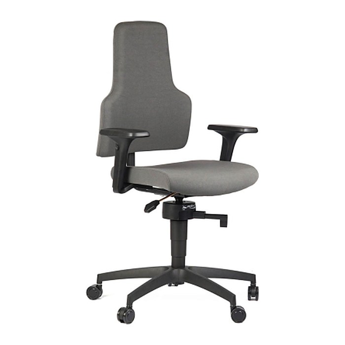 meychair Bürostuhl Workster Basic One, 79509 Stoff grau, Gestell schwarz
