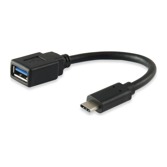 Equip Adapter USB-C->USB-A3.0 OTG Adapt.St/Bu 0.15m schwarz