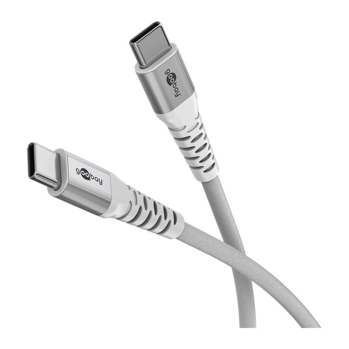 goobay USB 2.0 C-Stecker USB-Kabel 0,5 m weiß, 1 St.
