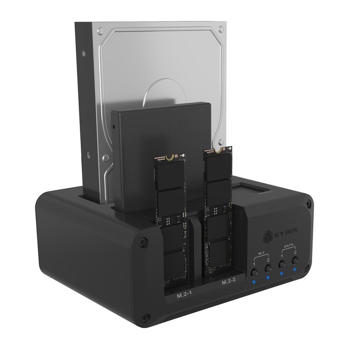 ICY BOX Festplattengehäuse 4-Bay M.2 SATA IB-2925MS-CU31