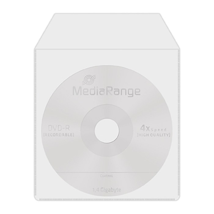 MediaRange Plastiktaschen Mini CD-R u. Mini DVD-R,50er Pack