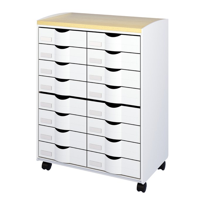 PAPERFLOW Bürowagen grau 55,2 x 35,0 x 74,5, ohne Rollen 69,0 cm