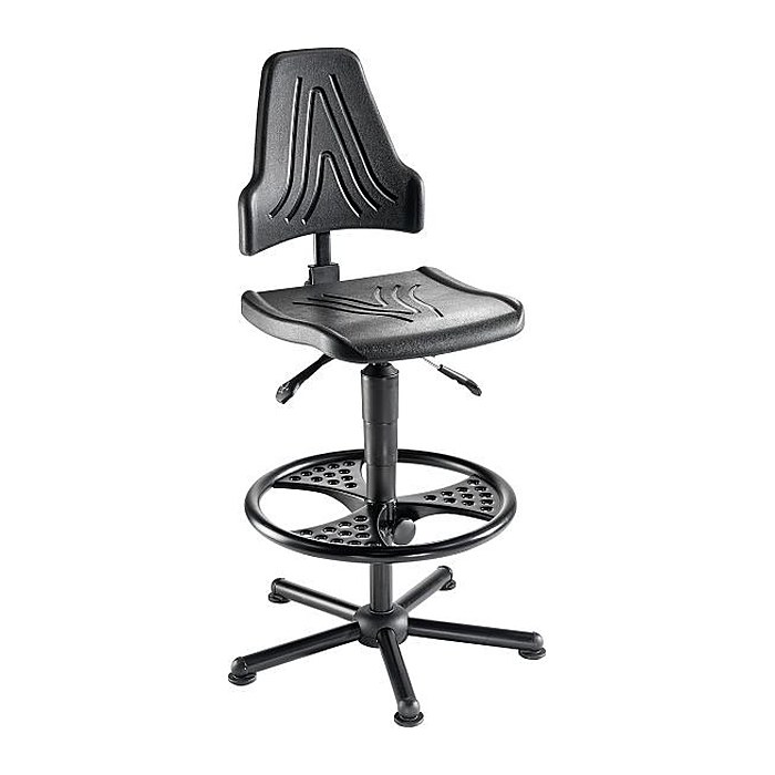 meychair XXL Arbeitsdrehstuhl W19-25-H-PU-FR3 schwarz