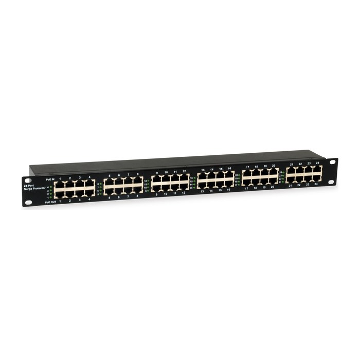 LevelOne Überspannungsschutz 24xPoE 6KV 30W schwarz