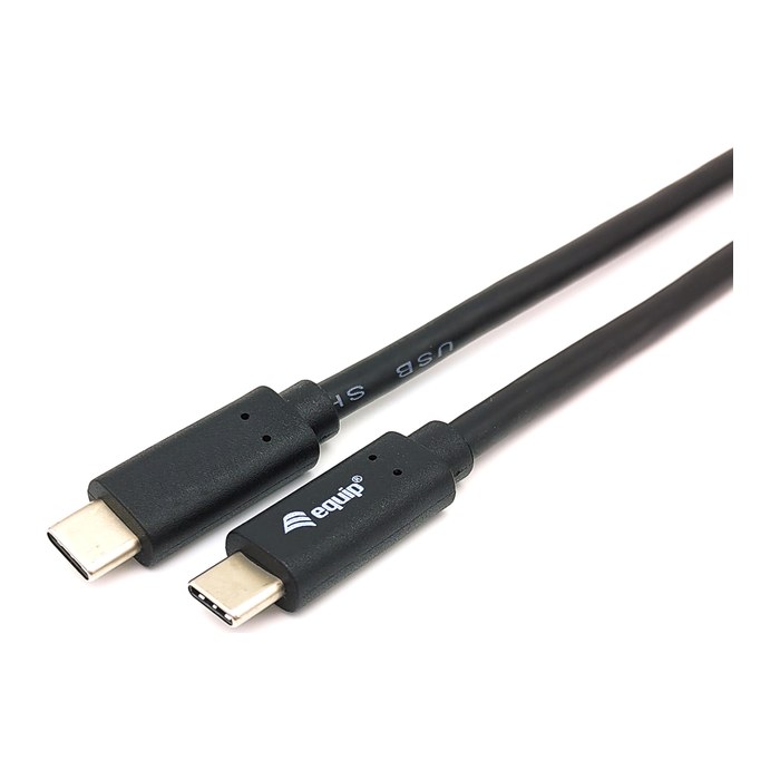Equip Kabel USB-C3.2->C Gen1 PD60W St/St 0.50m schwarz