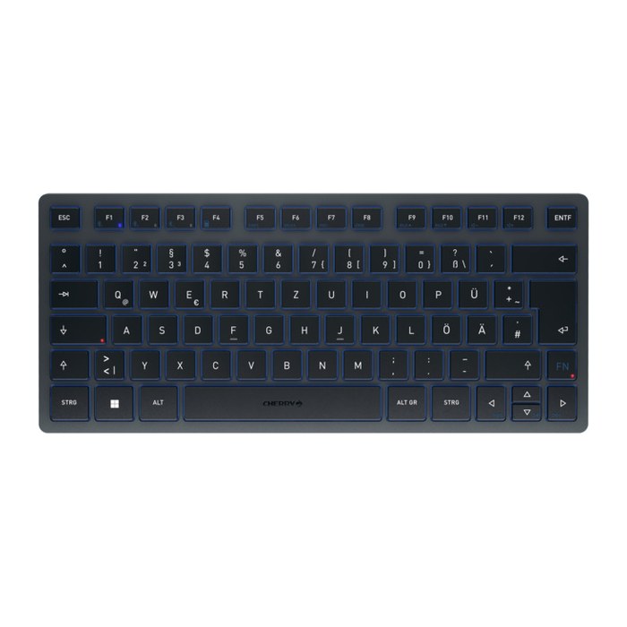CHERRY KW7100 Wireless MINI Tastatur DE TKL 75% Blaugrau