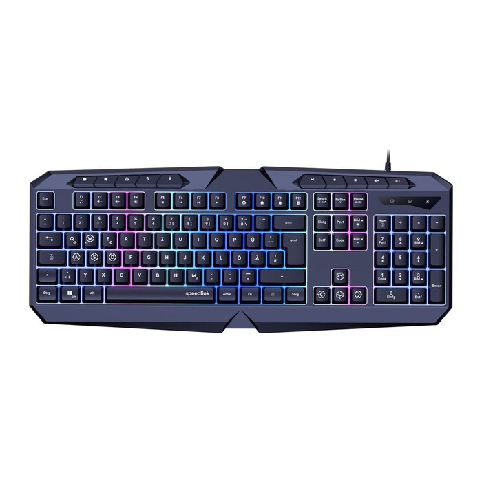 speedlink LUDICIUM RGB Rainbow Gaming-Tastatur schwarz